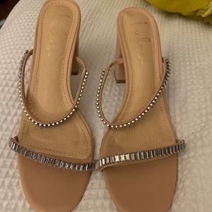Lulu’s Avariaa Light Nude Rhinestone High Heel